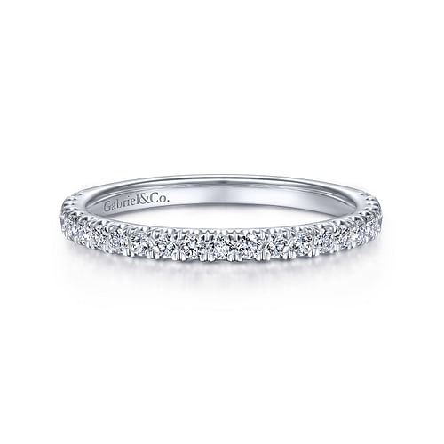 14K White Gold Matching Wedding Band