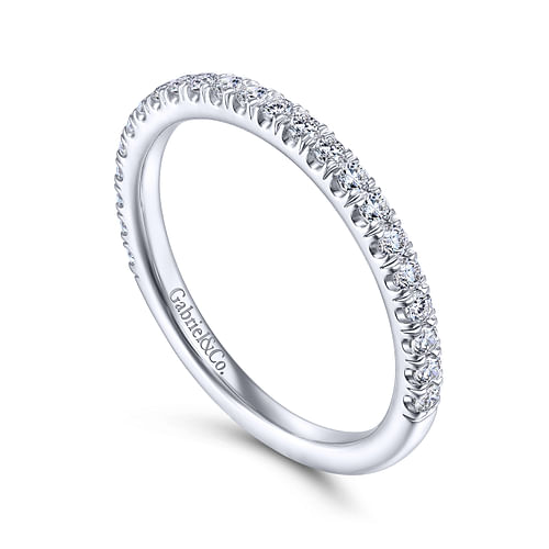 14K White Gold Matching Wedding Band