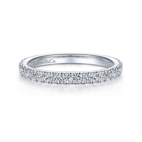 14K White Gold Matching Wedding Band