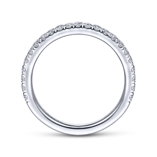 14K White Gold Matching Wedding Band