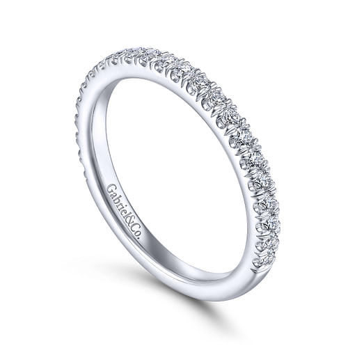 14K White Gold Matching Wedding Band