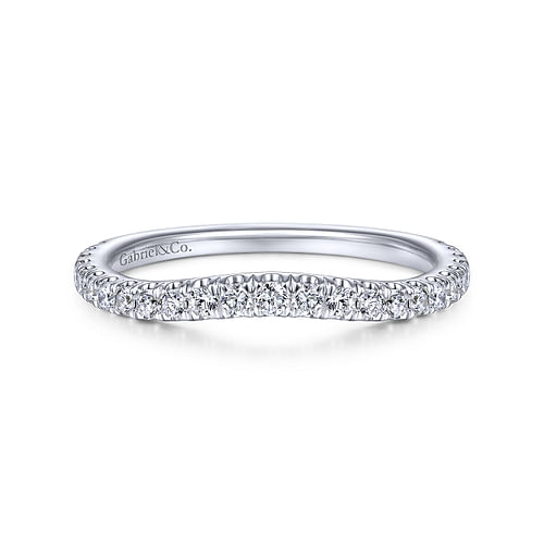 14K White Gold Matching Wedding Band