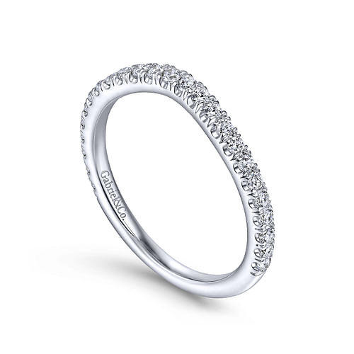 14K White Gold Matching Wedding Band