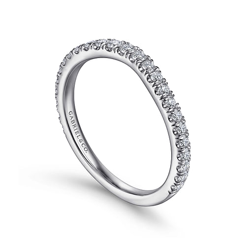 14K White Gold Matching Wedding Band