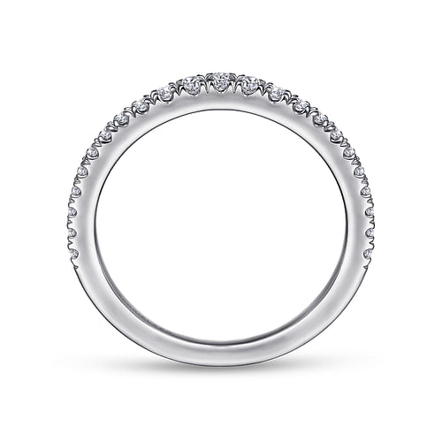 14K White Gold Matching Wedding Band