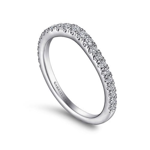 14K White Gold Matching Wedding Band