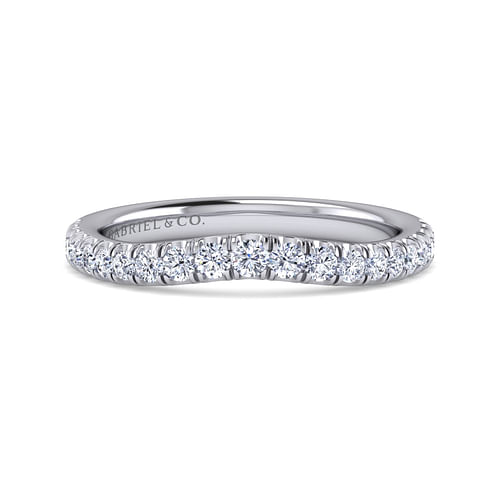 14K White Gold Matching Wedding Band