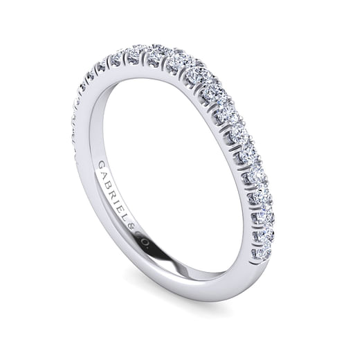 14K White Gold Matching Wedding Band