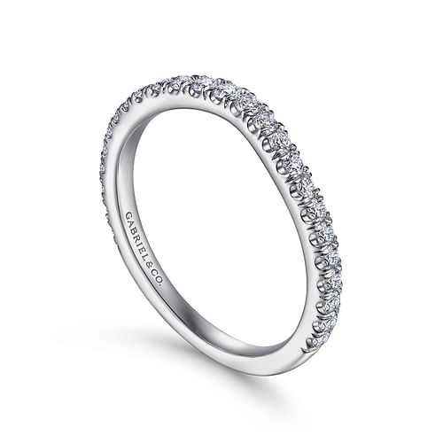 14K White Gold Matching Wedding Band