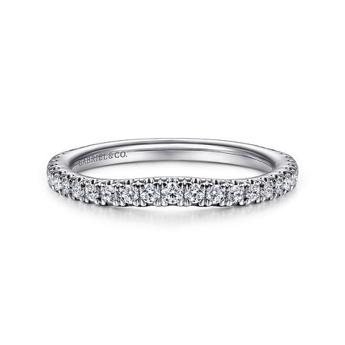 14K White Gold Matching Wedding Band