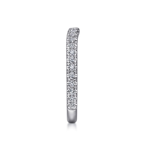 14K White Gold Matching Wedding Band