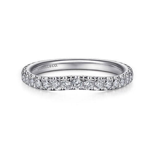 14K White Gold Matching Wedding Band