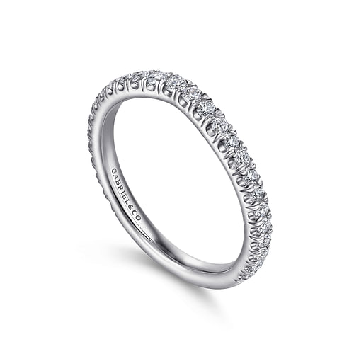 14K White Gold Matching Wedding Band