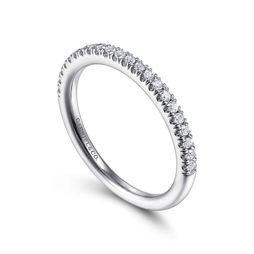 14K White Gold Matching Wedding Band