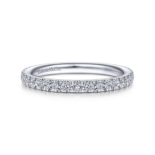 14K White Gold Matching Wedding Band