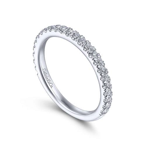 14K White Gold Matching Wedding Band