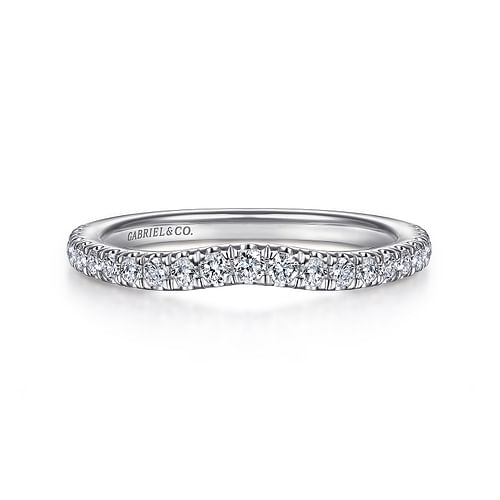 14K White Gold Matching Wedding Band