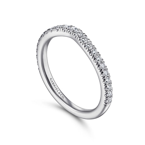 14K White Gold Matching Wedding Band