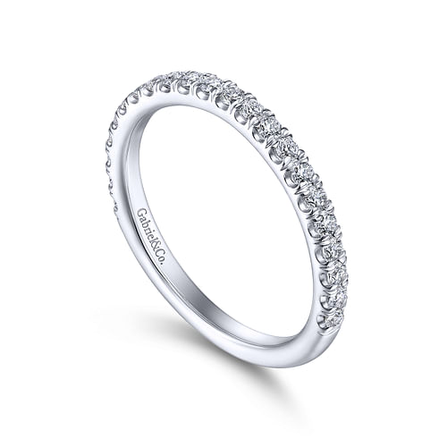 14K White Gold Matching Wedding Band