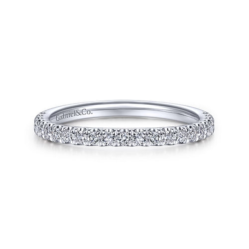 14K White Gold Matching Wedding Band