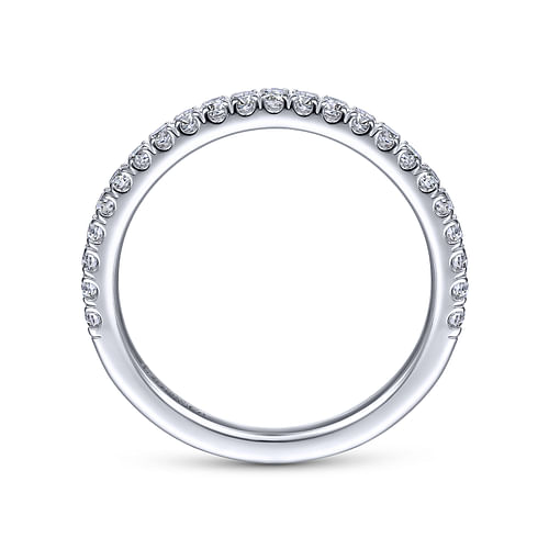 14K White Gold Matching Wedding Band