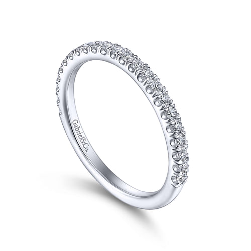 14K White Gold Matching Wedding Band