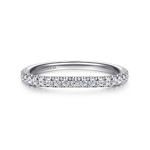 14K White Gold Matching Wedding Band