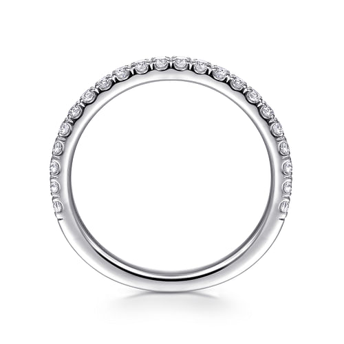 14K White Gold Matching Wedding Band