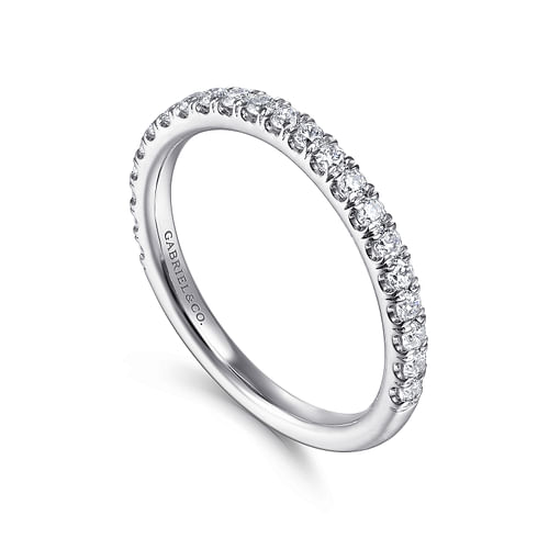 14K White Gold Matching Wedding Band