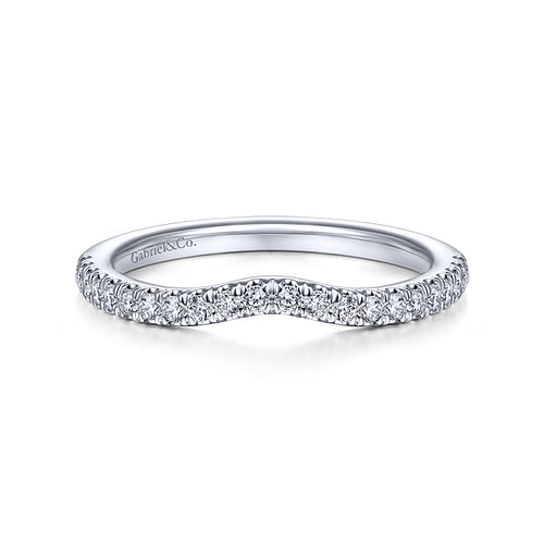 14K White Gold Matching Wedding Band