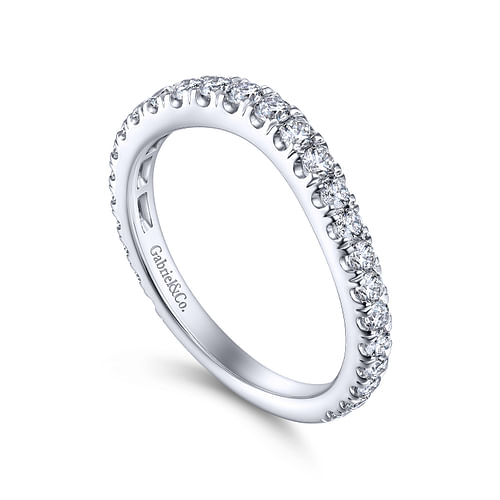 14K White Gold Matching Wedding Band