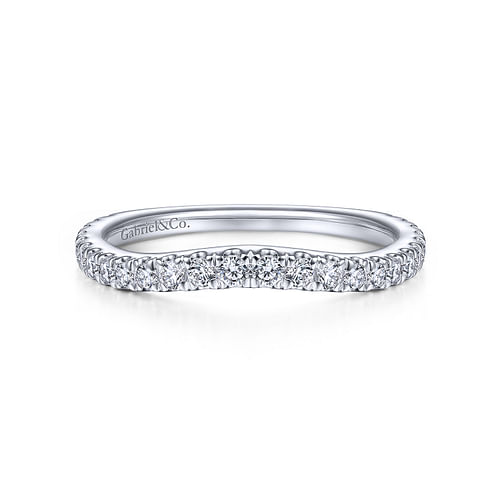 14K White Gold Matching Wedding Band