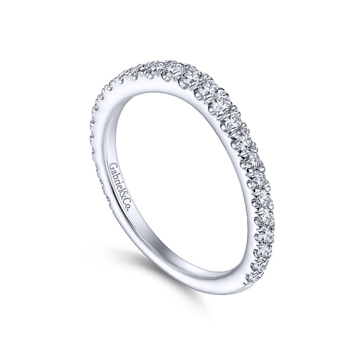 14K White Gold Matching Wedding Band