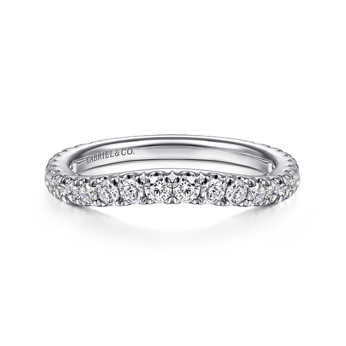 14K White Gold Matching Wedding Band