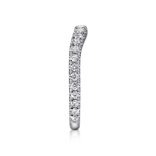 14K White Gold Matching Wedding Band