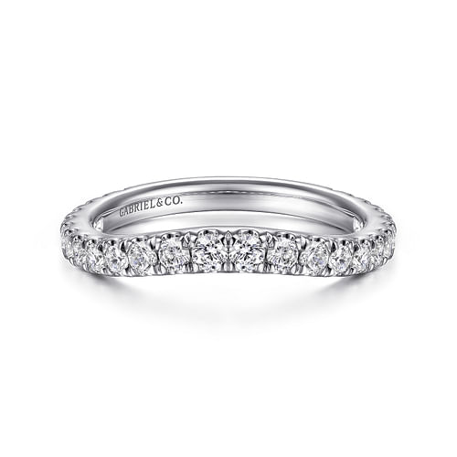 14K White Gold Matching Wedding Band