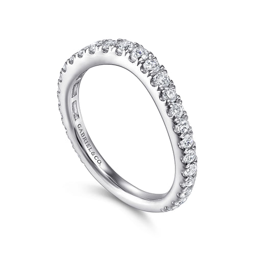 14K White Gold Matching Wedding Band