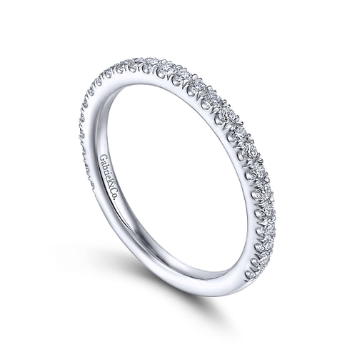 14K White Gold Matching Wedding Band