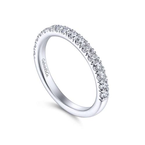 14K White Gold Matching Wedding Band