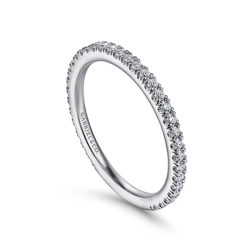 14K White Gold Matching Wedding Band
