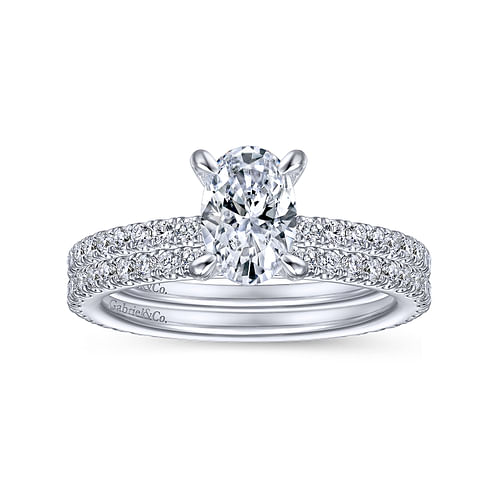 14K White Gold Matching Wedding Band
