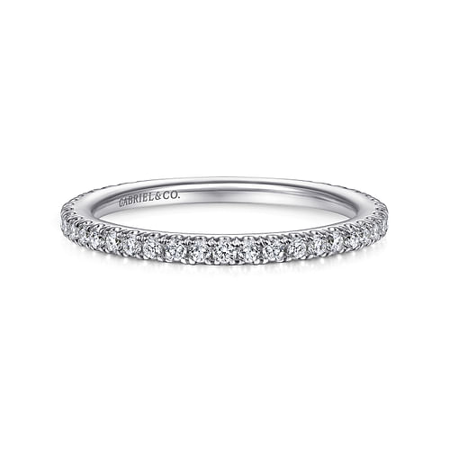 14K White Gold Matching Wedding Band