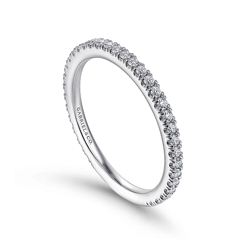 14K White Gold Matching Wedding Band