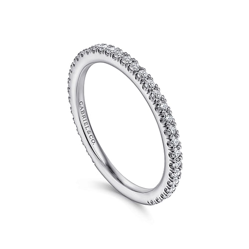 14K White Gold Matching Wedding Band