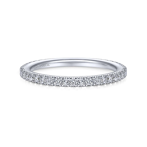 14K White Gold Matching Wedding Band