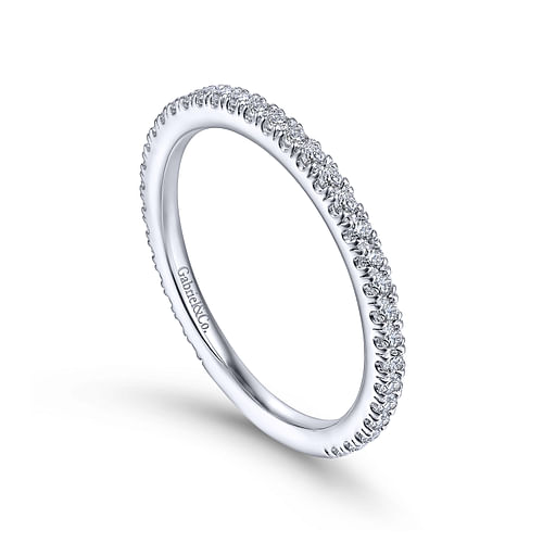 14K White Gold Matching Wedding Band