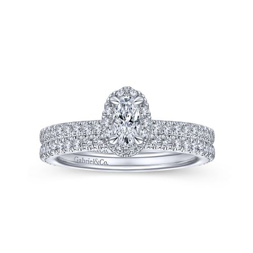 14K White Gold Matching Wedding Band