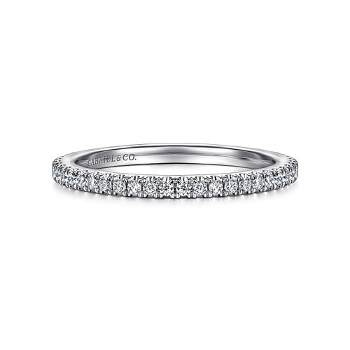 14K White Gold Matching Wedding Band