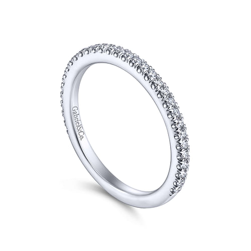 14K White Gold Matching Wedding Band