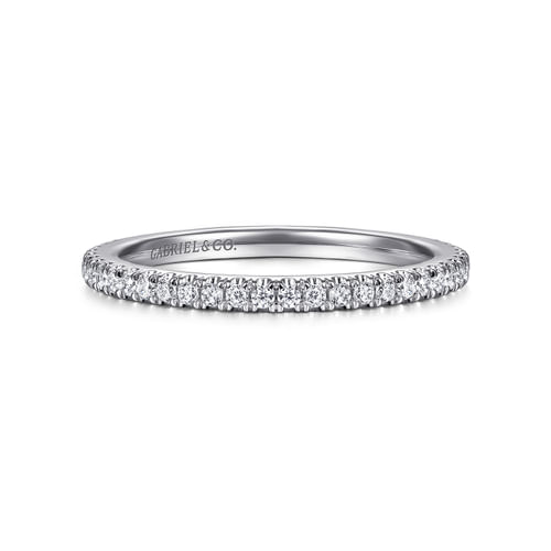 14K White Gold Matching Wedding Band